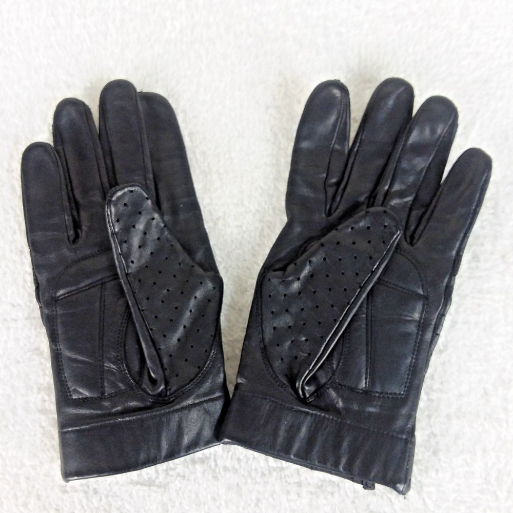 Vintage River Road Black Cheyenne Style Motorcycle Gloves Size Mens Large - Picture 5 of 10